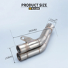 NK650 Kawasaki Ninja250 Ninja350 Silenziatore Dual Escape su misura Nuovo sistema di scarico moto in acciaio inossidabile Modifica