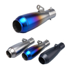 Athraithe Uil&iacute;och AK C24 Carb&oacute;in Torpedo Escape Muffler C&oacute;ras Sceite Coinn&iacute;oll Nua do Ghluaisrothair Ninja400 MT07 MT09 R3