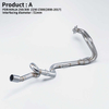 Новая мадыфікацыя выхлапу гоначнага матацыкла Escape Front Middle Link Pipe Slip для Kawasaki Ninja 250 Ninja 300 2008-2017 гадоў