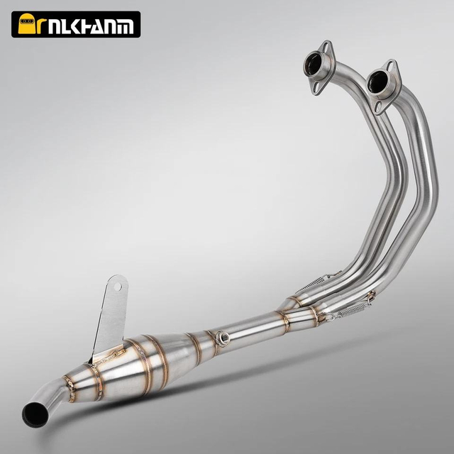Sistema de escape modificado para motocicleta YAMA R25 R3, conexi&oacute;n frontal de acero inoxidable, silenciador de motocicleta de di&aacute;metro trasero Original