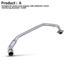 2017-2023 Hond CBR150 CBR150R Custom na Motorcycle Exhaust System na may Steel Front Mid Link Pipe at 51mm Exhaust Muffler Slip