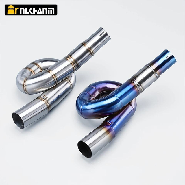 BJ300 TNT300 51 мм, средняя выхлопная труба мотоцикла из нержавеющей стали, новое звено, подходящее для выхлопной системы Benelli 300 BJ300 GS BN302