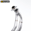 2014-2024 Yama MT07 Slip-On Titanium Alloyท่อไอเสียสภาพใหม่สแตนเลสสตีลด้านหน้าLinkกล่องบรรจุภัณฑ์