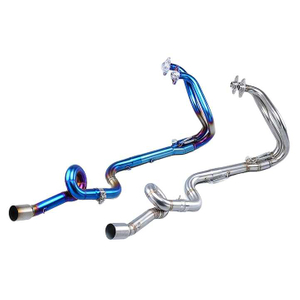 NlkHanm チタンハニカム鍛造オートバイエキゾーストキットスリップ