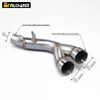 Tlumič v&yacute;fuku z nerezov&eacute; oceli pro Yama R6 YZF R6 2006-2021 Nov&aacute; trubka tlumiče v&yacute;fuku 51 mm se středn&iacute;m potrub&iacute;m pro motocykly