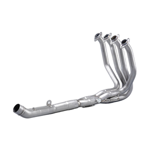M&oacute;torhj&oacute;l &uacute;tbl&aacute;stur Escape Moto Modified Titanium Alloy Full Systems fyrir Kawasa Z800 Front Link Pipe &Uacute;tbl&aacute;stursolnbogi 51MM r&ouml;r