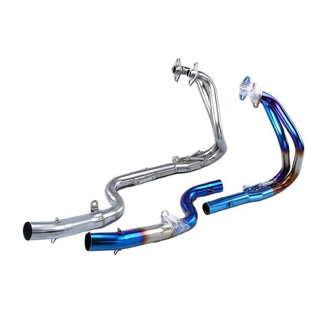 Kawasak Ninja 250/300 Z250/Z300 2008-2017 Χρόνια Custom Steel Escape Μπροστινό σύστημα εξάτμισης μεσαίου συνδέσμου με προσαρμογέα 51 mm