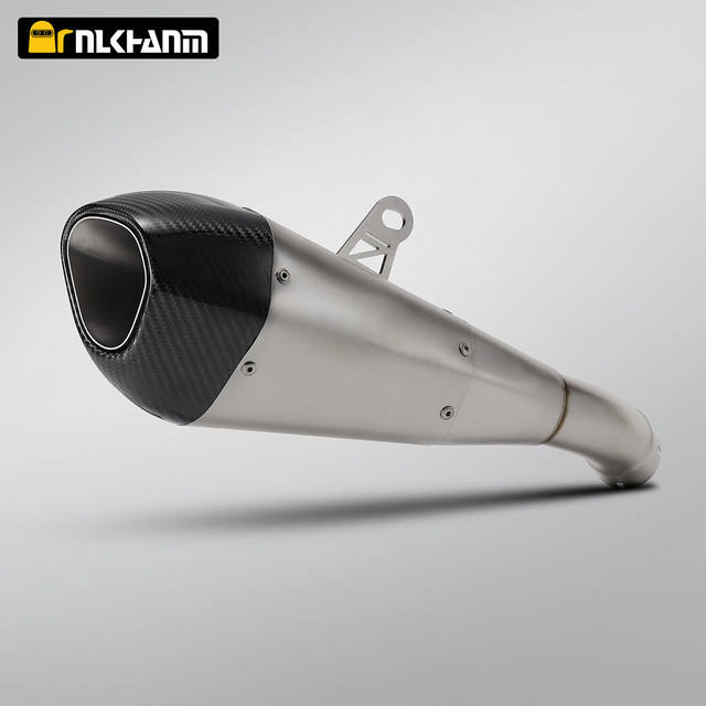 Yoshimura R55 Carbon Fiber Escape Muffler ለካዋሳክ ZX-4R ZX-25R ያገለገለ ሚድ ሊንክ የሞተር ሳይክል ጭስ ማውጫ ስርዓት ማሻሻያ በቦክስ ተጭኗል።