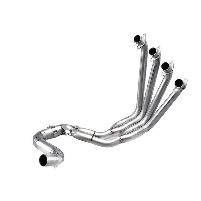 Hon CB650R/CBR650F フルモトエキゾーストシステム用チタン合金マフラー 可動式フロントリンクパイプ付き ボックスに梱包