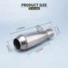 Athraithe Uil&iacute;och AK C24 Carb&oacute;in Torpedo Escape Muffler C&oacute;ras Sceite Coinn&iacute;oll Nua do Ghluaisrothair Ninja400 MT07 MT09 R3