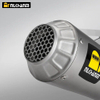 Yamaha R1/R1M/MT10 мотоциклінің шығарындыларын өзгертуге арналған жаңа AK тот баспайтын болаттан жасалған, көміртекті қораппен қапталған.