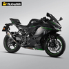 ZX-4R Motorfiets Uitlaatstelsel Modifikasie AK Blade Koolstofvesel Escape Demper vir Kawasak ZX-4R vlekvrye staal legering