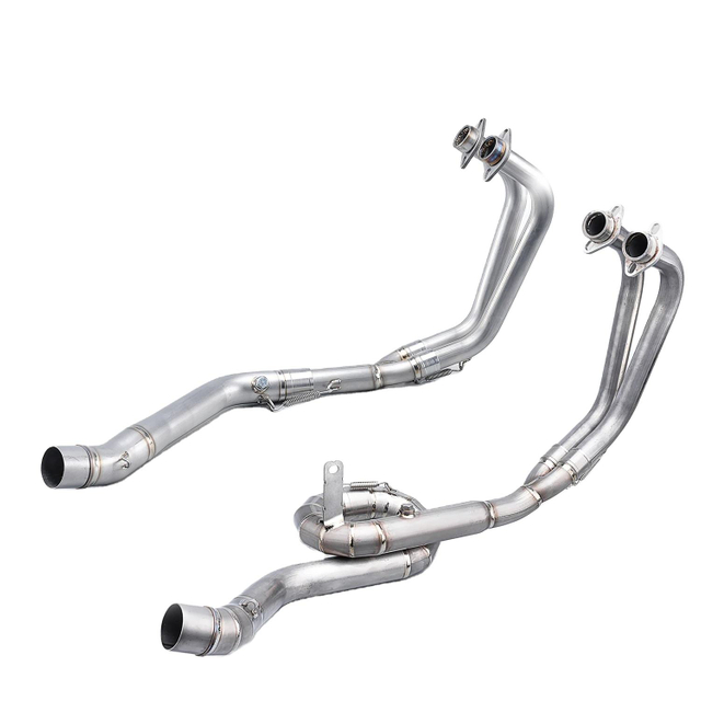 Pour Yama R25 R3 MT-03 nouveau syst&egrave;me d'&eacute;chappement complet avec lien en acier de tuyau interm&eacute;diaire en alliage de titane de 51mm pour Slip YZF R3 R25 MT-03
