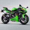 ZX-6R Motorcycle Exhaust System Modification Mid Link AK Escape Carbon Fiber Muffler ສໍາລັບ Kawasak ZX-6R New Steel Alloy
