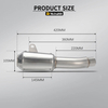 ZX-6R Motorcycle Exhaust System Modification Mid Link AK Escape Carbon Fiber Muffler ສໍາລັບ Kawasak ZX-6R New Steel Alloy