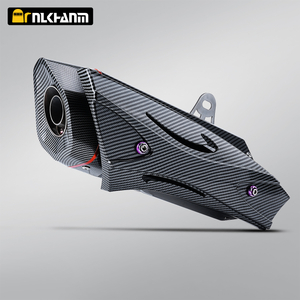 Uniwersalny tłumik układu wydechowego motocykla ze stali nierdzewnej 51mm z wł&oacute;kna węglowego nowe motocykle z pedałami TMAX XMAX ADV