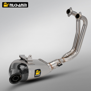ថ្មី Ak DB Killer Racing LineS-H6R14 សម្រាប់ R3 R25 MT02 MT25 ម៉ូតូពេញដោយកាបូន និងដែក Muffler Exhaust
