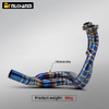 pro CFMOTO 400/650NK Titanium Alloy Exhaust System New Condition Motorcycle Muffler Front Section Steel for CFMOTO 400NK 650NK