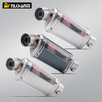 Universele 51mm Motorfiets Uitlaat Yoshimura 175Lange Escape Koolstofvezel Er6n Sv650 R1 Cb650f Cb1000r Cbr250r F850 Z900