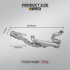 Km 1290 1390 Super Duke Superduke 1290 1390R/RR/EVO 2021-2024 Motorsykkel All Titanium Alloy System Eksos