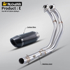 Yamaha MT07 FZ07 Sistema di scarico completo originale per moto Escape Slip 51MM Tubo anteriore Nuovo stato Acciaio con AK LV SC Connect