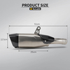 ZX-4R Motorfiets Uitlaatstelsel Modifikasie AK Blade Koolstofvesel Escape Demper vir Kawasak ZX-4R vlekvrye staal legering