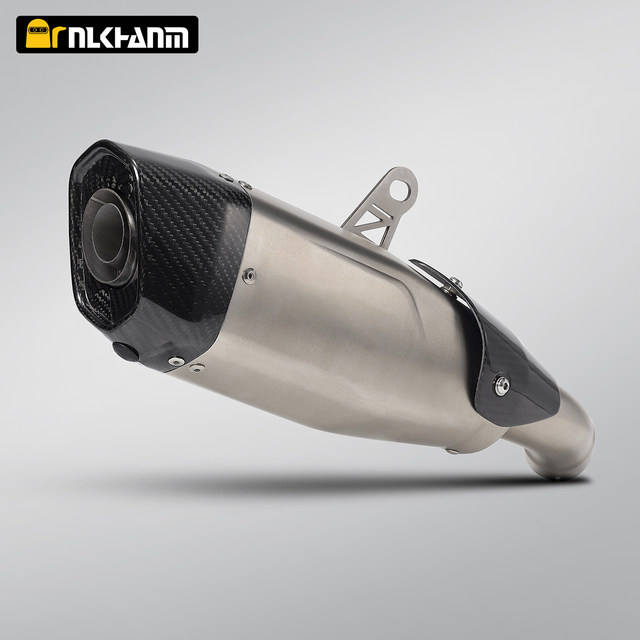 ZX-4R мотоциклді шығару жүйесінің модификациясы AK жүзі көміртекті талшықты эвакуациялық дыбысты өшіргіш Kawasak ZX-4R баспайтын болаттан жасалған қорытпа