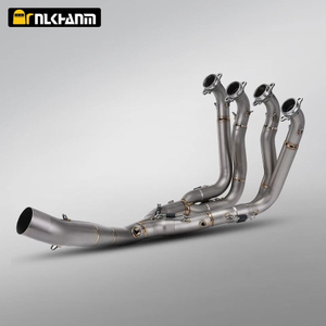 2010-2018 sistema de escape s1000rr liga de tit&acirc;nio completo com material de fibra de carbono nova condi&ccedil;&atilde;o modifica&ccedil;&atilde;o frontal