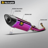 SYM Husky ADV300 Pink Выхлапная сістэма матацыкла Поўны раздзел Мадыфікацыя Нержавеючае вугляроднае валакно Матэрыялы Упакоўка скрынкі Абсалютна новая