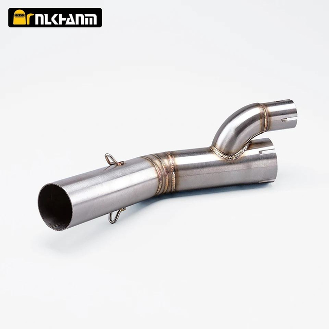 משתיק פליטה חדש לאופנועים מפלדת אל חלד ל-S1000RR 2017-2020 ו-S1000R 2017-2019 כולל צינור קישור אמצעי