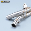 Moto Modified Carbon Mid Link Pipe Lyddemper for Yama YZFR1 YZF R1 2009-2014 Forbedret motorsykkeleksosutl&oslash;p i rustfritt st&aring;l