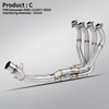 အသစ် 51mm Steel Slip-On Motorcycle Exhaust Escape Full System Muffler Header Front Link Pipe Compatible Z900 A2 35KW 70KW