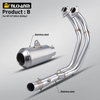 Yamaha MT07 FZ07 Sistema di scarico completo originale per moto Escape Slip 51MM Tubo anteriore Nuovo stato Acciaio con AK LV SC Connect