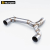 Stainless Steel Slip-On Exhaust System para sa Suzuki GSR400 GSR600 BK400 BK600 Street Bike Motorsiklo Bagong Middle Link Muffler