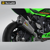 ZX-6R รถจักรยานยนต์ไอเสียระบบการปรับเปลี่ยน AK หนี Muffler คาร์บอนไฟเบอร์วัสดุสแตนเลสสำหรับ Kawasak ZX-6R