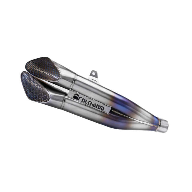 NlkHanm Titanium Honeycomb σφυρήλατο κιτ εξάτμισης μοτοσικλέτας slip on Line για Kawasaki ZX-4R ZX4R Zx4rr ZX25R Zx25rr