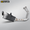 Yamaha MT07 FZ07 Sistema di scarico completo originale per moto Escape Slip 51MM Tubo anteriore Nuovo stato Acciaio con AK LV SC Connect