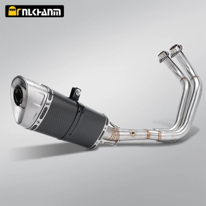 Yamaha MT07 FZ07 Original Full Motorcycle Exhaust System Escape Slip 51MM Front Tube Bagong Kondisyon na Bakal na may AK LV SC Connect
