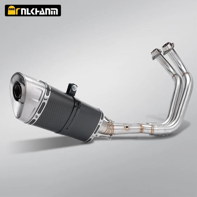 Yamaha MT07 FZ07 Bunaidh C&oacute;ras Sceite Gluaisrothar Ioml&aacute;n Duill&iacute;n &Eacute;alaithe Tube Tosaigh 51MM Cruach Coinn&iacute;oll Nua le AK LV SC Connect