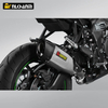 ZX-4R Motorfiets Uitlaatstelsel Modifikasie AK Blade Koolstofvesel Escape Demper vir Kawasak ZX-4R vlekvrye staal legering