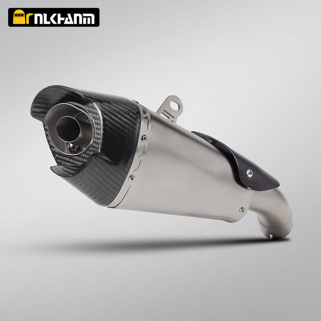 Modification du syst&egrave;me d'&eacute;chappement de moto ZX4R, lien de section moyenne, Yoshimura AT2, silencieux d'&eacute;chappement en fibre de carbone pour Kawasak ZX-4R ZX-25R