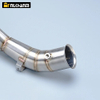Moto Modified Carbon Mid Link Pipe Lyddemper for Yama YZFR1 YZF R1 2009-2014 Forbedret motorsykkeleksosutl&oslash;p i rustfritt st&aring;l