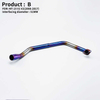 Modifizierter Komplett-Slip-On-Auspuff f&uuml;r Yamaha R15 V1/V2 MT15 MT125 2008–2017. Edelstahl-Mittelverbindungs-Schalld&auml;mpferbox