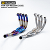 Nuovo 51 MILLIMETRI In Acciaio Inox Sistema di Scarico Moto Fuga Slip-On Tubo Anteriore Tubo di Collegamento Collegare per YAMA YZF-R6 2006-2020