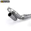 2014-2024 Yama MT07 Slip-On Titanium Alloyท่อไอเสียสภาพใหม่สแตนเลสสตีลด้านหน้าLinkกล่องบรรจุภัณฑ์