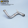 Накладная трубка з нержавеючай сталі для матацыклаў Duke RC125 250 390 Duke390 RC390 2017-2021 гг. Новая выхлапная труба з мадыфікацыяй сярэдняй сувязі