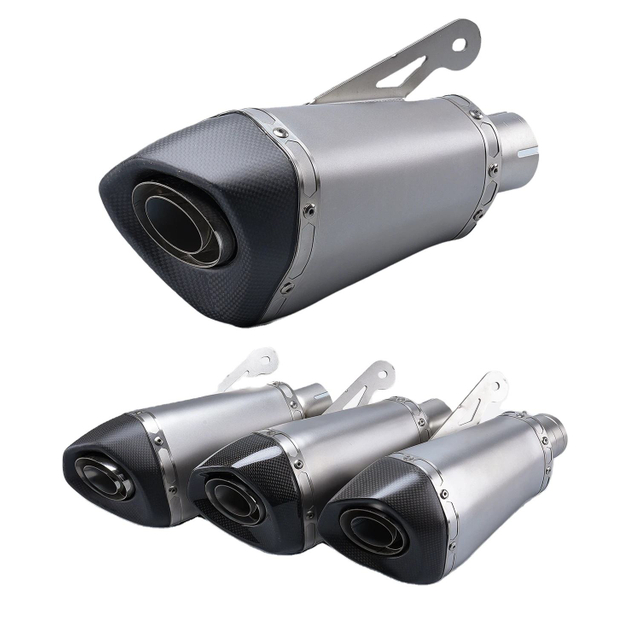 Muffler AK Escape DB Killer BM S1000 S1000RR S1000R 2010-2014 Pengubahsuaian Sistem Ekzos Motosikal Keluli Karbon Keadaan Baru