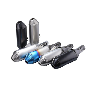 St&aacute;l Ry&eth;fr&iacute;tt Moto Muffler M&oacute;torhj&oacute;l breytt Escape Link Pipe Motocross Racing Slip DUKE125 KTM250 KTM390 ADV